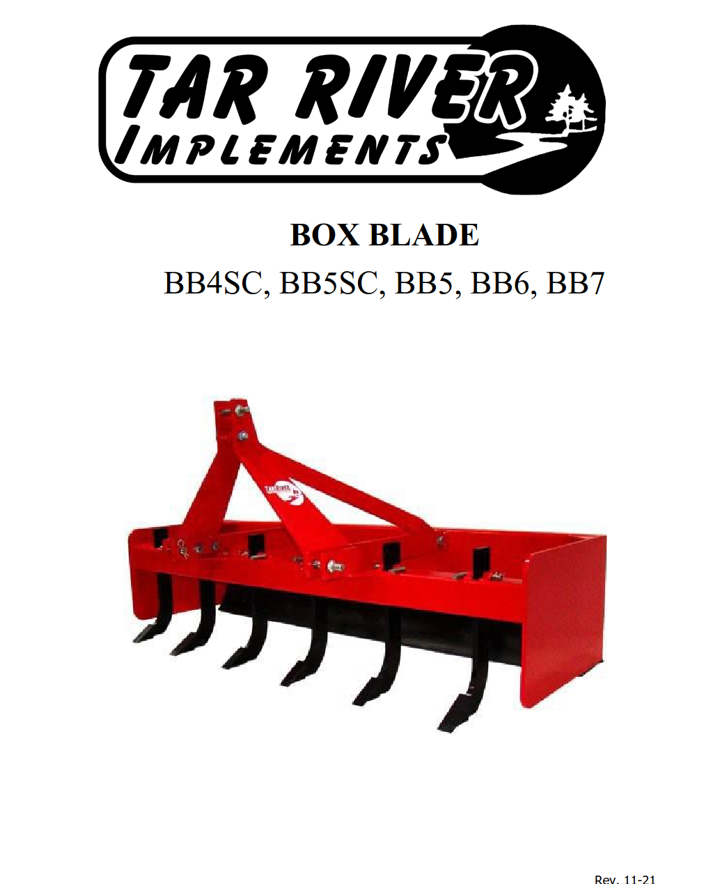 BB-BBSC Box Blades Manual