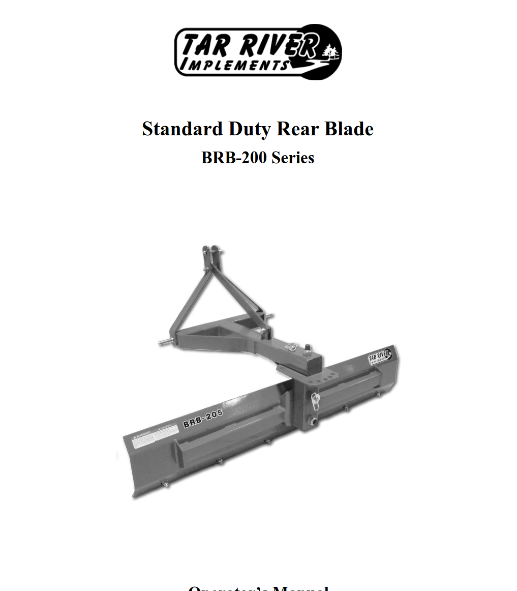 BRB-2 Series Standard Duty Rear Blade
