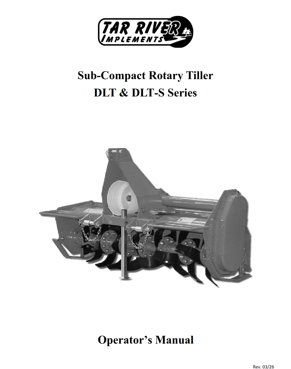 DLT Rotary Tiller Manual