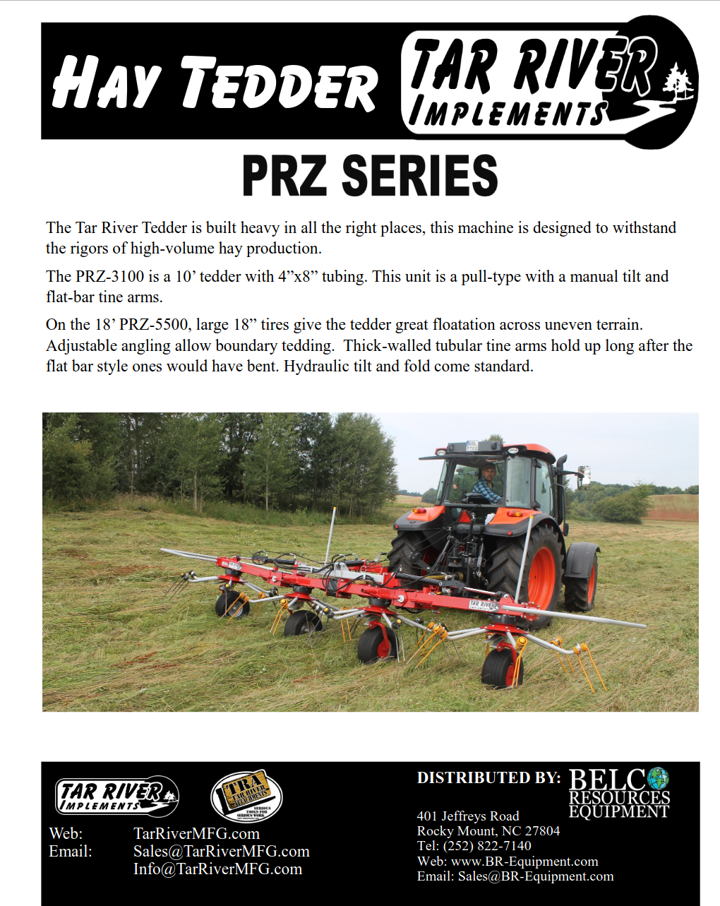 NEW HAY TEDDER LITERATURE