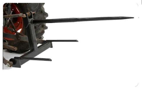 3 point bale spear - transparent
